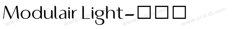 Modulair Light字体转换 Modulair Light字体转换